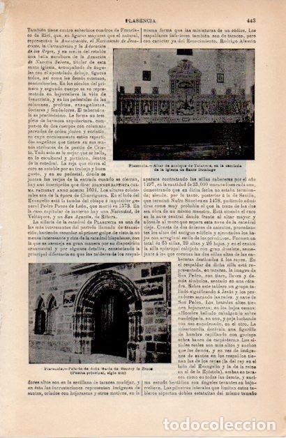 Paper Collecting Others: LAMINA ESPASA V52368: Iglesia de Santo Domingo altar en Plasencia, Caceres