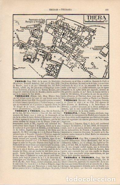 Paper Collecting Others: LAMINA ESPASA V52717: Plano de Thera