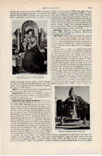 Paper Collecting Others: LAMINA ESPASA V52727: Estatua de Q. Metsys en Amberes