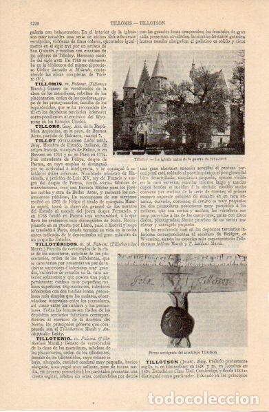 Otros art&iacute;culos de coleccionismo en papel: LAMINA ESPASA V52784: Iglesia de Tilloloy antes de la guerra de 1914