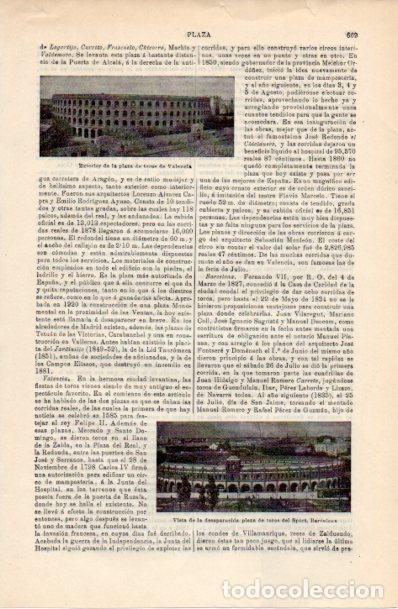 Collectionnisme Papier divers: LAMINA ESPASA V52385: Plazas de toros de Valencia y del Sport en Barcelona