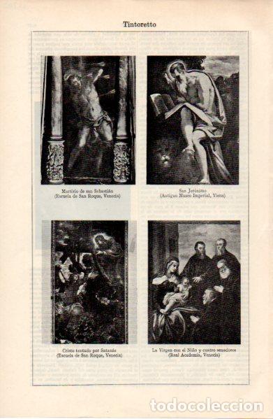 Collectionnisme Papier divers: LAMINA ESPASA V52802: Obras por Tintoretto