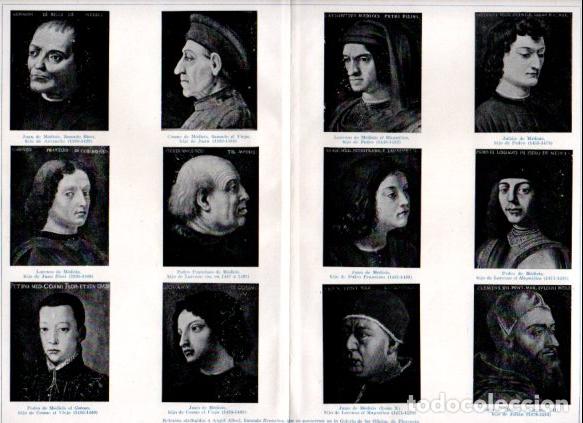 Collectionnisme Papier divers: LAMINA ESPASA V52839: Retratos de los Medicis atribuidos a Bronzino desde 1360 a 1478