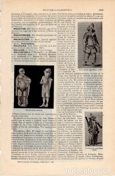 Collectionnisme Papier divers: LAMINA ESPASA V52425: Polichinelas romanas y napolitanas