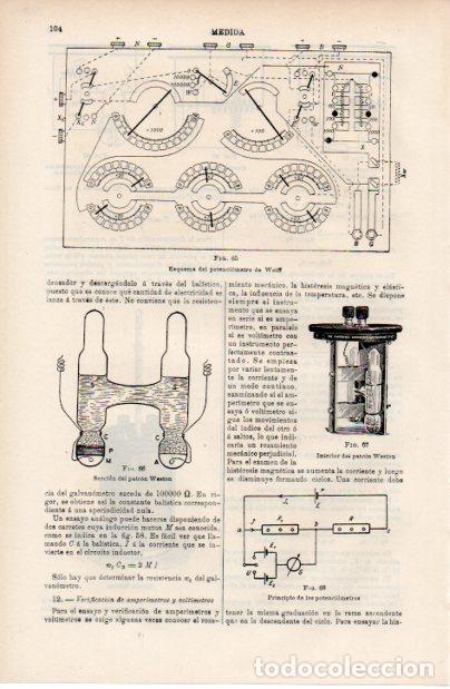 Otros art&iacute;culos de coleccionismo en papel: LAMINA ESPASA V52446: Esquema del potenciometro de Wolff