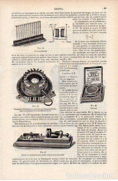 Otros art&iacute;culos de coleccionismo en papel: LAMINA ESPASA V52445: Puente de Wheatstone por Siemens-Halske