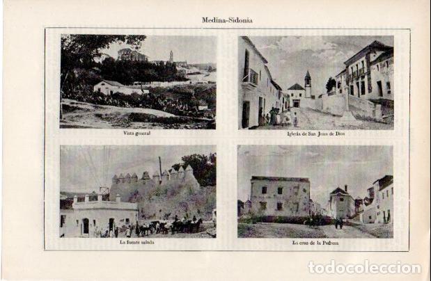Collectionnisme Papier divers: LAMINA ESPASA V52461: Vistas de Medina-Sidonia