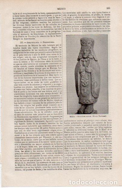 Collectionnisme Papier divers: LAMINA ESPASA V52485: Sacerdote aztec, Mejico