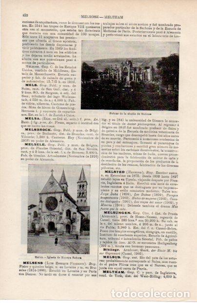Otros art&iacute;culos de coleccionismo en papel: LAMINA ESPASA V52528: Iglesia de Nuestra Se&ntilde;ora de Melun, Francia