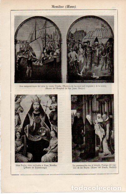 Altri oggetti di carta: LAMINA ESPASA V52535: Obras varias por Hans Memling