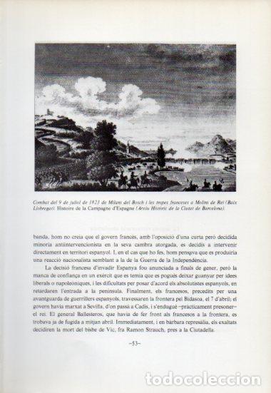 Otros art&iacute;culos de coleccionismo en papel: LAMINA V54025: Combat del 9 juliol de 1823 de Milans del Bosch a Molins de Rei - Antoni Rovira i Vir