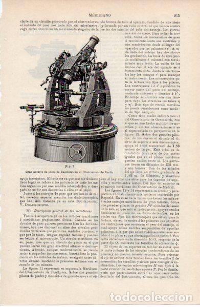 Otros art&iacute;culos de coleccionismo en papel: LAMINA ESPASA V52598: Gran anteojo de pasos de Bamberg, Observatorio de Berlin
