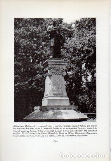 Otros art&iacute;culos de coleccionismo en papel: LAMINA V54037: Monument B. Carles Aribau, Parc de la Ciutadella Barcelona - Antoni Rovira i Virgili