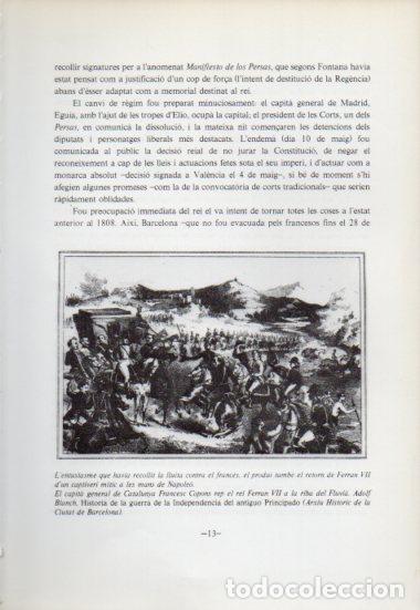 Otros art&iacute;culos de coleccionismo en papel: LAMINA V54035: Capita general Francesc Copons rebent al rei Ferran VII a la riba del Fluvia - Antoni