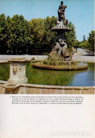 Otros art&iacute;culos de coleccionismo en papel: LAMINA V54042: Font de Ceres, parc de Montjuic Barcelona - Antoni Rovira i Virgili