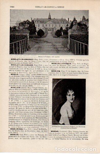 Paper Collecting Others: LAMINA ESPASA V52618: Castillo de Meslay-le-Vidame