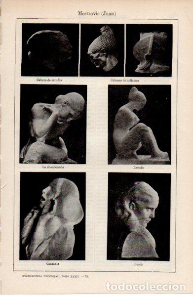 Paper Collecting Others: LAMINA ESPASA V52623: Esculturas por Mestrovic