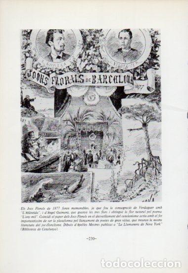 Otros art&iacute;culos de coleccionismo en papel: LAMINA V54090: Jocs Florals de 1877 dibuix Apel&middot;les Mestres - Antoni Rovira i Virgili