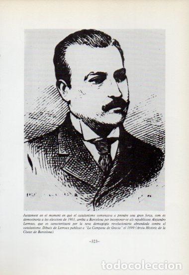Otros art&iacute;culos de coleccionismo en papel: LAMINA V54112: Dibuix de Lerroux publicat a La Campana de Gracia 1899 - Antoni Rovira i Virgili