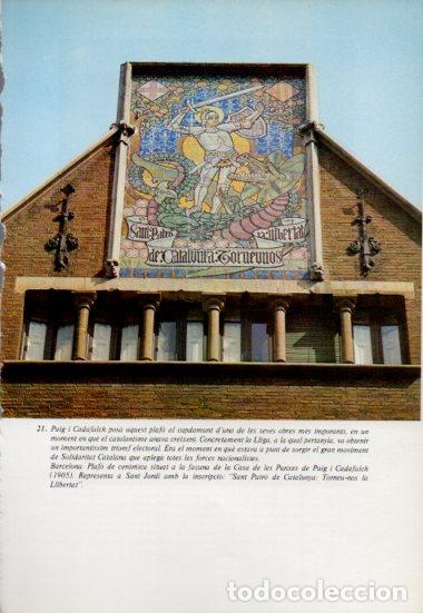 Otros art&iacute;culos de coleccionismo en papel: LAMINA V54135: Plafo de ceramica de la Casa de les Punxes, Barcelona - Antoni Rovira i Virgili