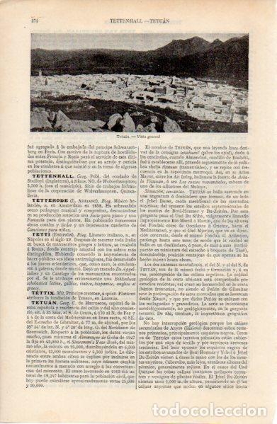 Otros art&iacute;culos de coleccionismo en papel: LAMINA ESPASA V52683: Vista general de Tetuan