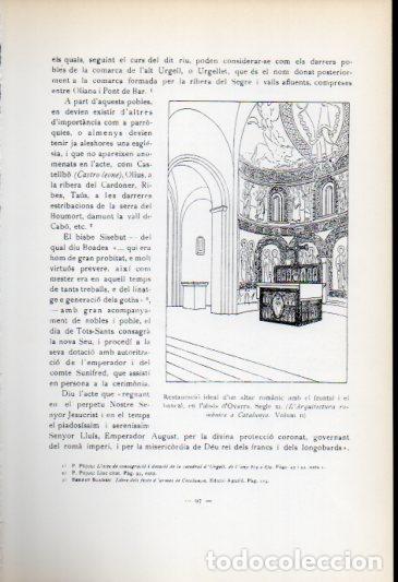 Otros art&iacute;culos de coleccionismo en papel: LAMINA V54182: Absis d'Ovarra segle XI restauracio del altar - Antoni Rovira i Virgili