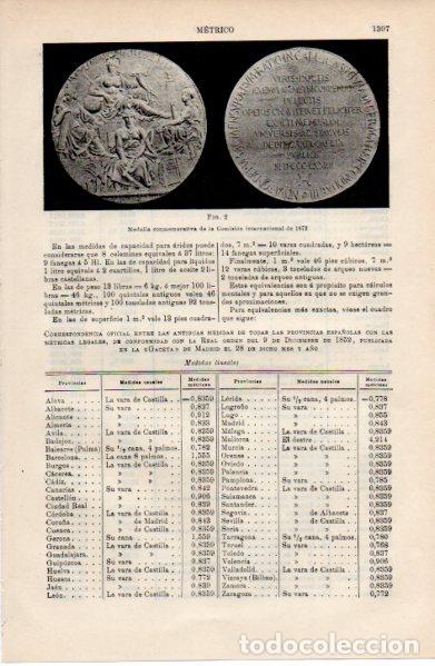 Outros artigos de papel: LAMINA ESPASA V52723: Medalla conmemorativa Comision Internacional 1872