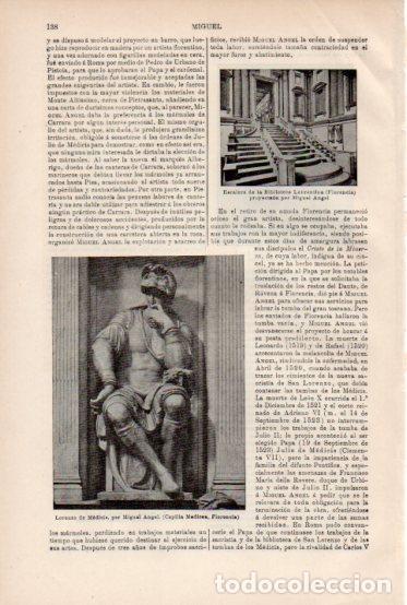 Outros artigos de papel: LAMINA ESPASA V54879: Lorenzo de Medicis por Miguel Angel - Varios