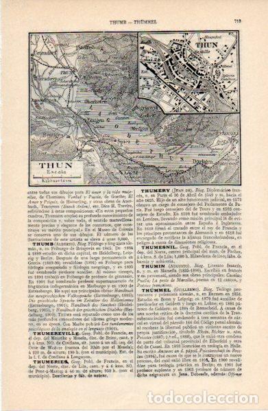 Outros artigos de papel: LAMINA ESPASA V52733: Mapa de Thun