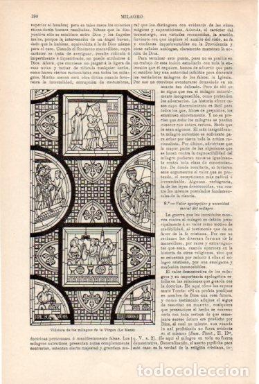 Outros artigos de papel: LAMINA ESPASA V54889: Vidrieras de los milagros de la Virgen, Le Mans - Varios