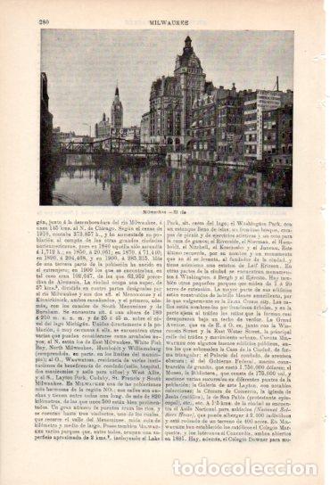 Paper Collecting Others: LAMINA ESPASA V54906: El rio en Milwaukke - Varios