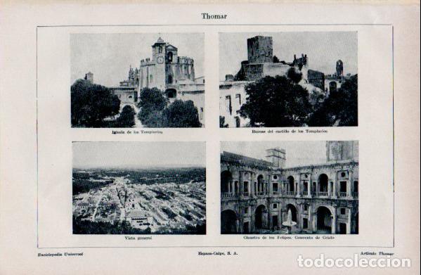 Paper Collecting Others: LAMINA ESPASA V52730: Vistas de Thomar, Portugal