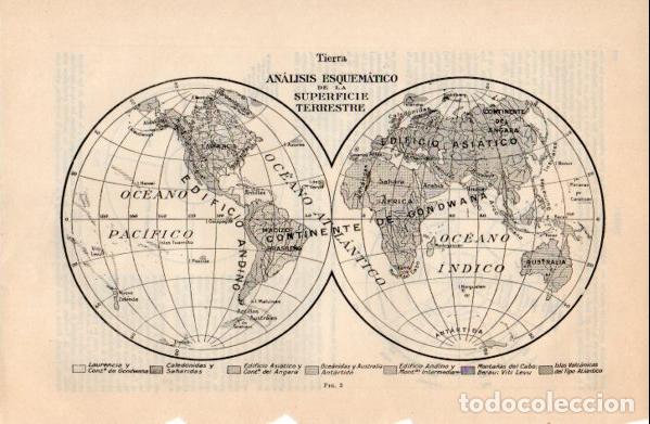 Paper Collecting Others: LAMINA ESPASA V52763: Mapa analisis de la superficie de la tierra