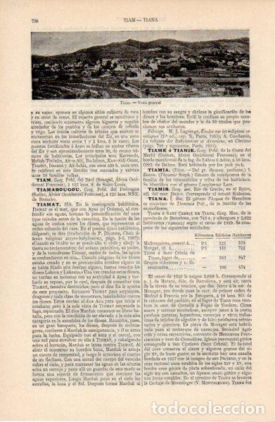 Paper Collecting Others: LAMINA ESPASA V52735: Vista general de Tiana