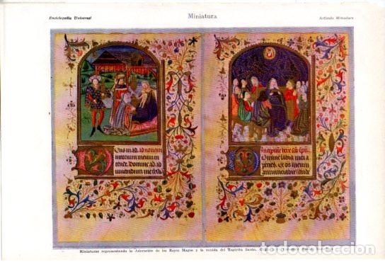 Paper Collecting Others: LAMINA ESPASA V54944: Miniaturas representando a los Reyes Magos, Colecci&oacute;n Fochs - Varios
