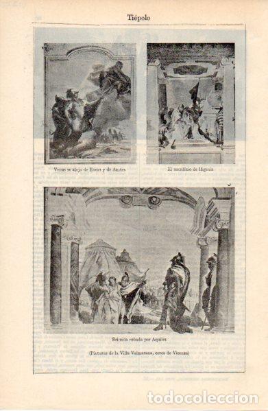 Sammelleidenschaft Andere Papierartikel: LAMINA ESPASA V52750: Pinturas de la Villa Valmarana por Tiepolo