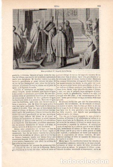 Collectionnisme Papier divers: LAMINA ESPASA V54966: Misa pontifical, II Oracion de la Tercia - Varios