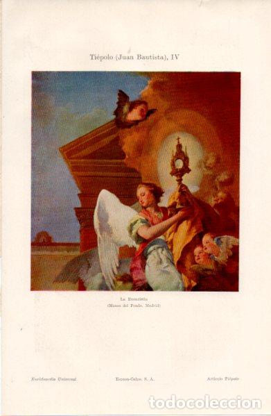 Collectionnisme Papier divers: LAMINA ESPASA V52755: La Eucaristia por Tiepolo