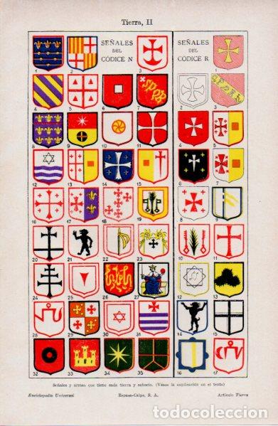 Collectionnisme Papier divers: LAMINA ESPASA V52766: Se&ntilde;ales del codice N y R