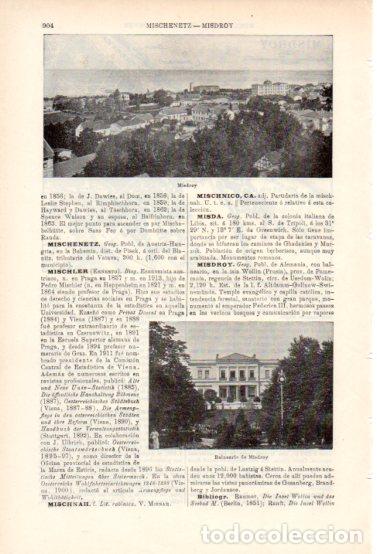 Collectionnisme Papier divers: LAMINA ESPASA V54969: Vista y Balneario en Misdroy, Alemania - Varios