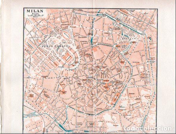 Outros artigos de papel: LAMINA ESPASA V55011: Plano de Milan - Varios
