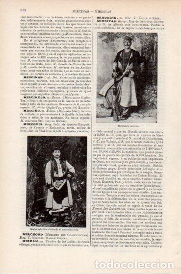 Paper Collecting Others: LAMINA ESPASA V55024: Monta&ntilde;es y mujer de Mirdita, Albania - Varios