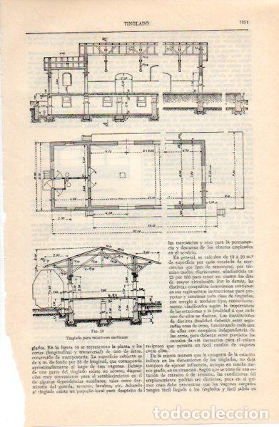 Paper Collecting Others: LAMINA ESPASA V52795: Tinglado para estaciones medianas