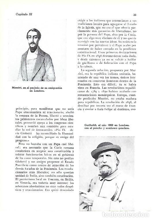 Outros artigos de papel: LAMINA 41217: Mazzini y Garibaldi - Pijoan