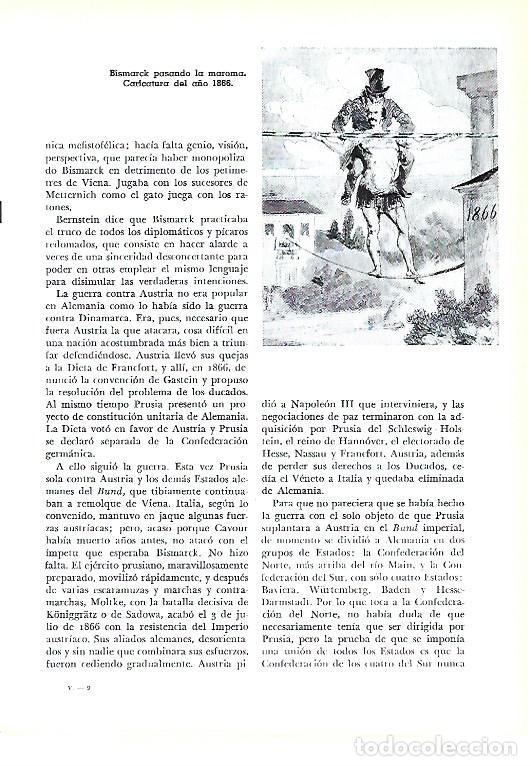 Otros art&iacute;culos de coleccionismo en papel: LAMINA 41227: Bismarck pasando la maroma, caricatura del 1866 - Pijoan