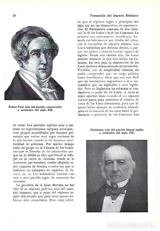 Otros art&iacute;culos de coleccionismo en papel: LAMINA 41232: Robert Peel y Gladstone - Pijoan