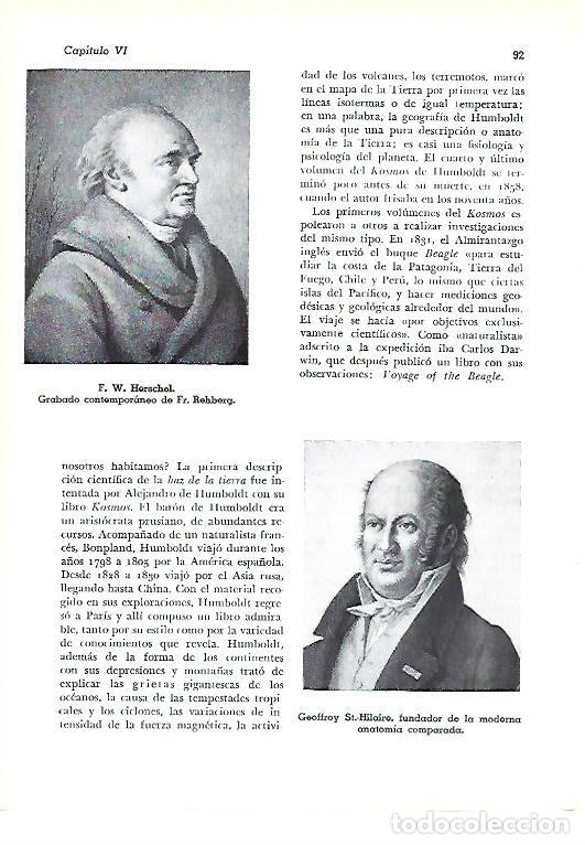Otros art&iacute;culos de coleccionismo en papel: LAMINA 41244: F. W. Herschel y Geoffrey St. Hilare - Pijoan