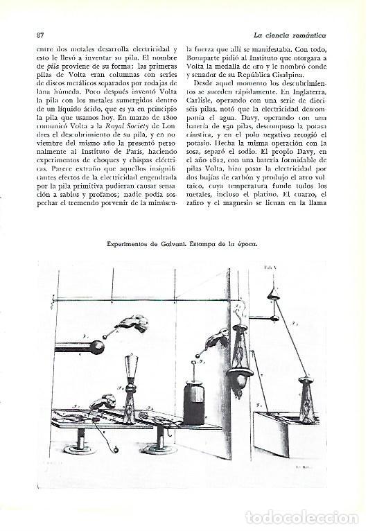 Otros art&iacute;culos de coleccionismo en papel: LAMINA 41242: Experimentos de Galvani - Pijoan