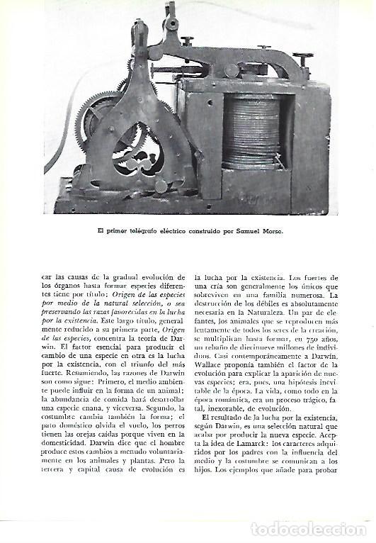 Otros art&iacute;culos de coleccionismo en papel: LAMINA 41247: El primer telegrafo electrico - Pijoan