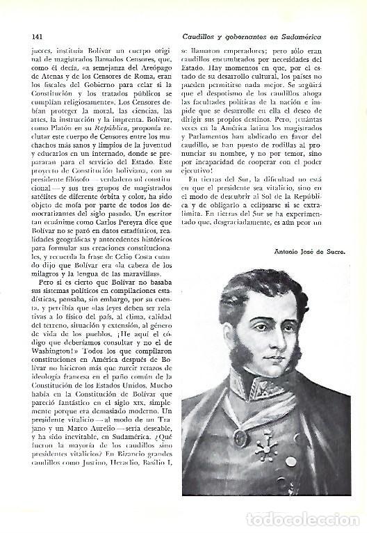 Collectionnisme Papier divers: LAMINA 41269: Antonio Jose de Sucre - Pijoan